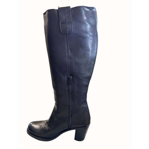 Boemos women’s Italian made black leather below knee boots 6.5 SKU 5551 - Picture 7 of 14